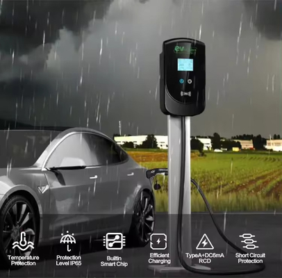 Εναλλακτικό ρεύμα 22KW 2 σταθμοί φόρτισης ηλεκτρικών οχημάτων για ηλεκτρικά οχήματα
